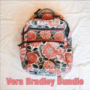 Vera Bradley Duffel Bag Backpack Makeup Bag